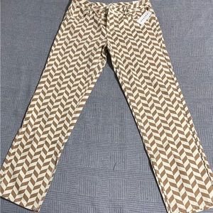 NWT PacSun Chevron Denim Cropped Pants